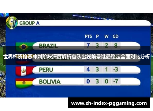 世界杯资格赛冲刺阶段深度解析各队出线前景谁最稳定全面对比分析